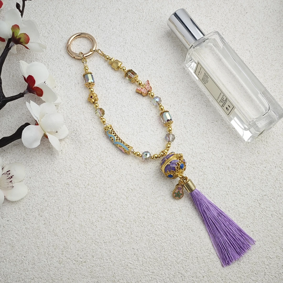 【金香囊】手机链2025新款手机挂绳香囊开合小球个性创意中式女款