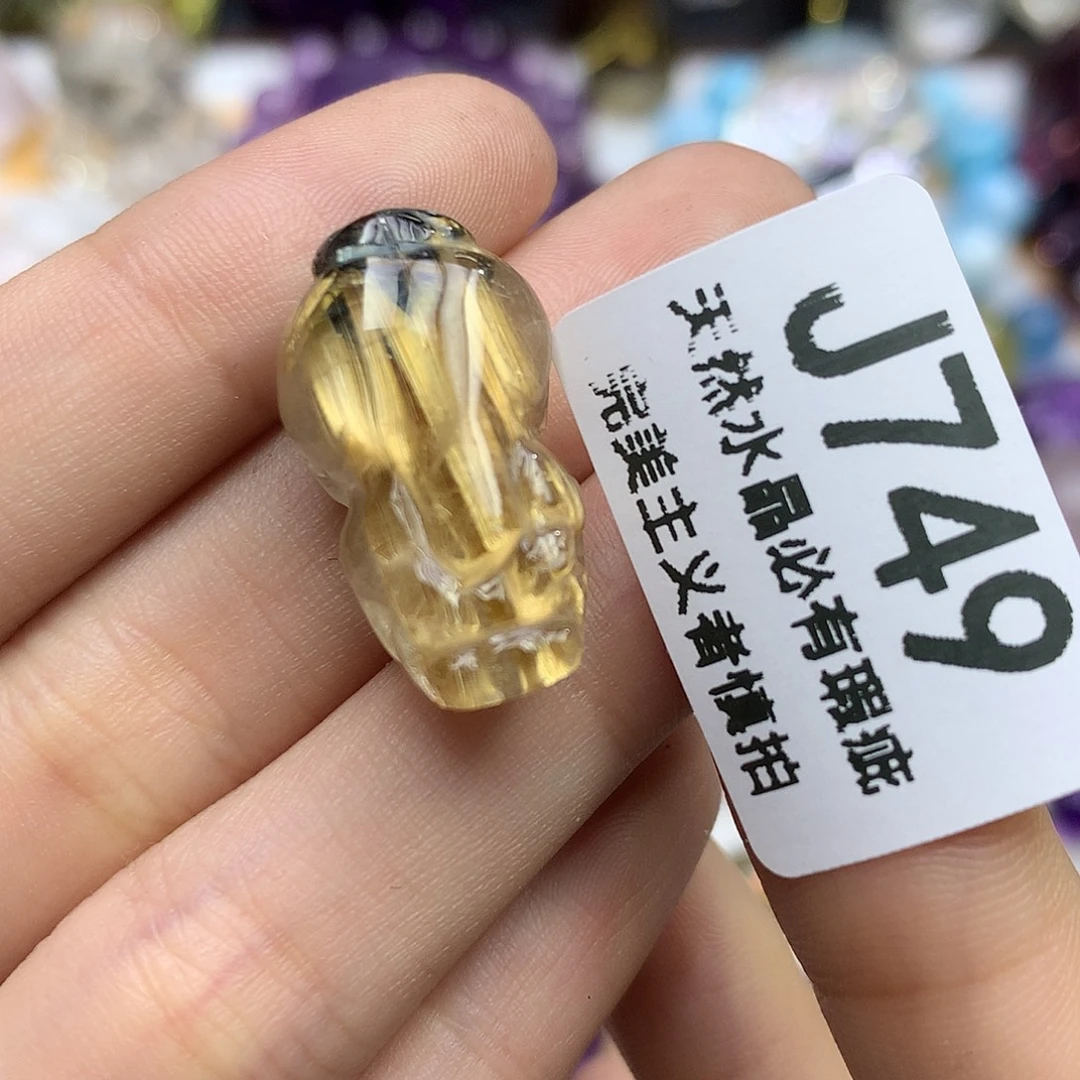 水晶未镶嵌珠宝半成品钛晶貔貅