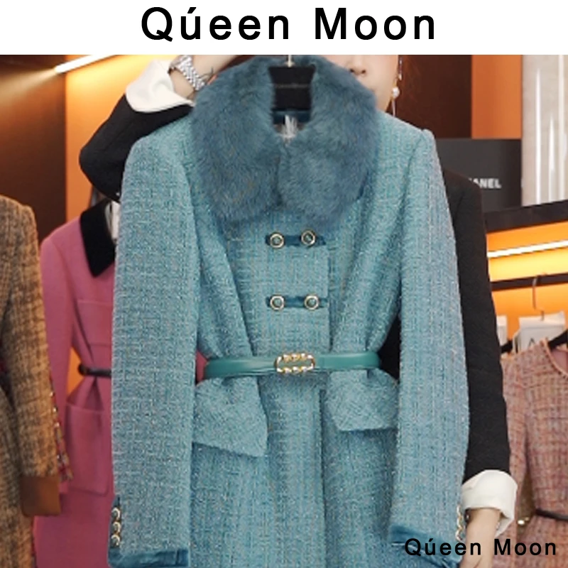 编码50【QúeenMoon】经典轻奢百搭小香风羽绒服外套女 (定制女装)