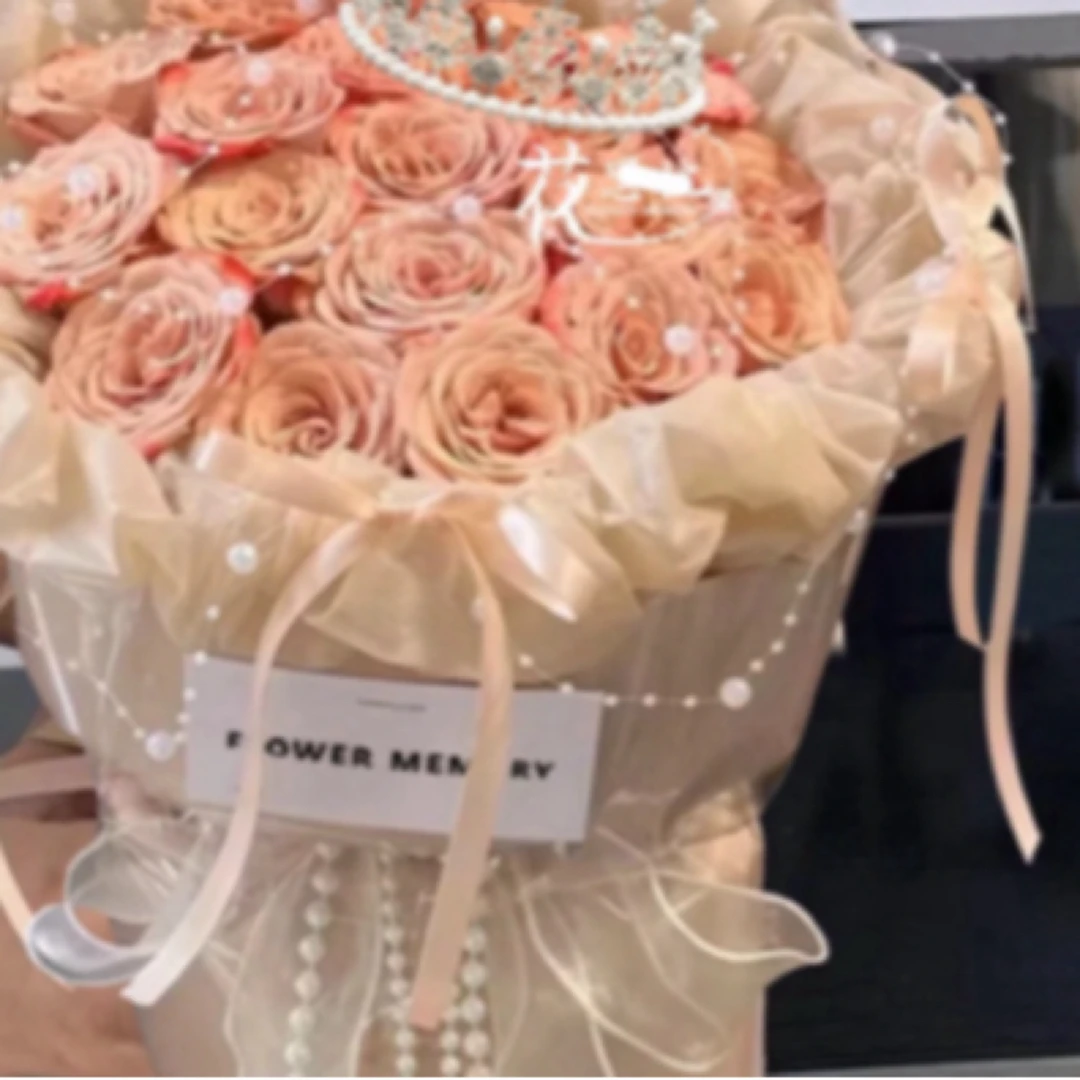 19只卡布奇诺芭蕾风花束见面送女友闺蜜