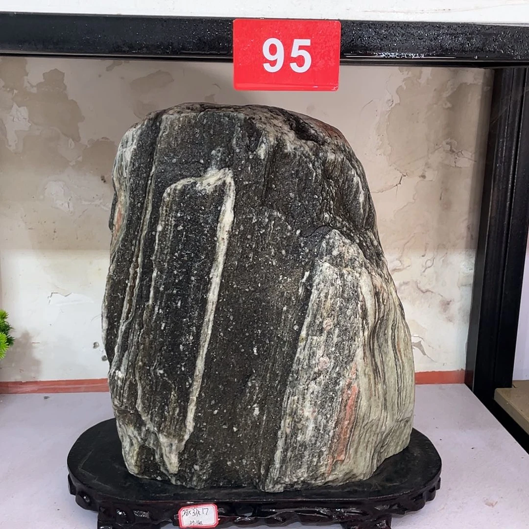 紫***恒石材靠山石平安石摆件