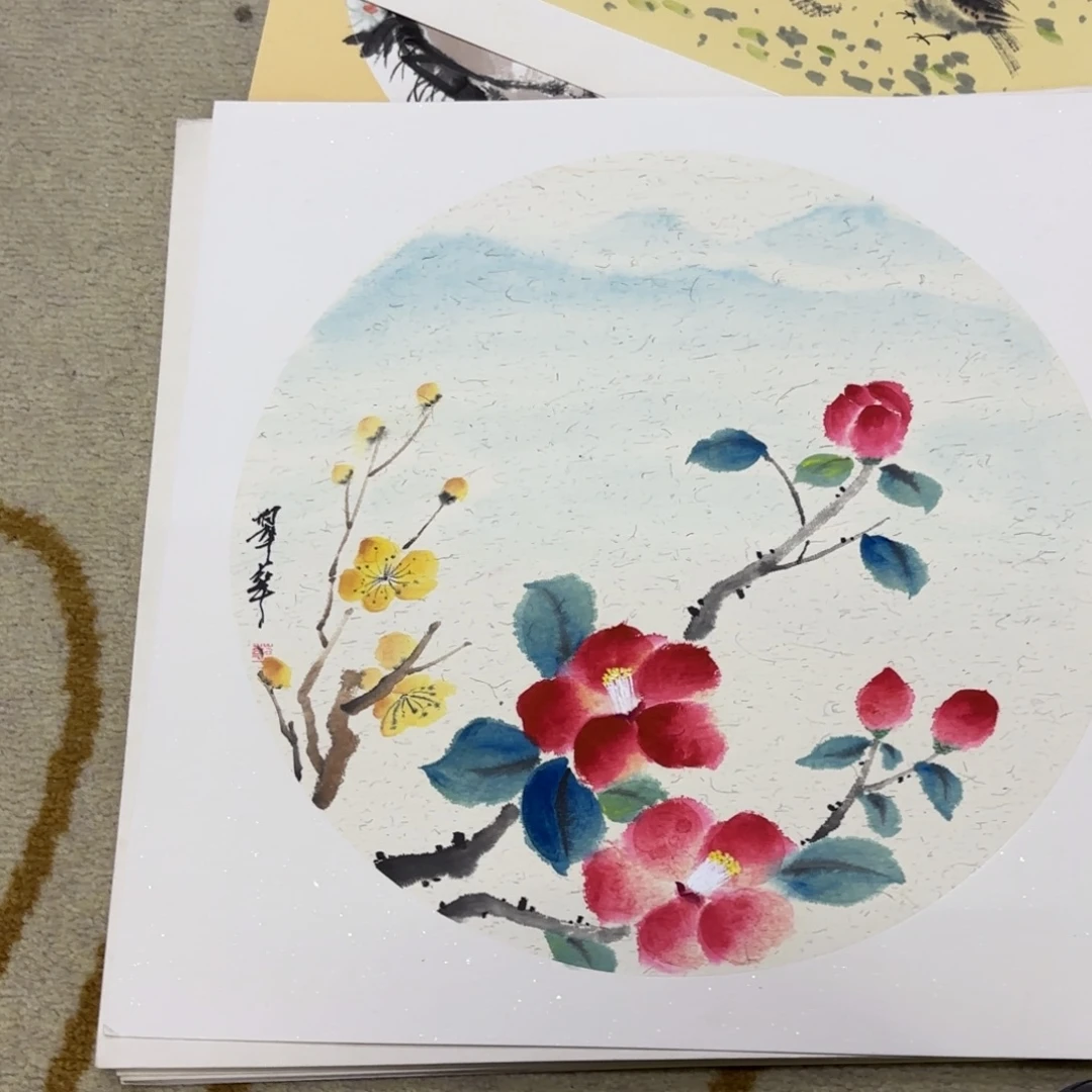 国画38-38卡纸作品艺