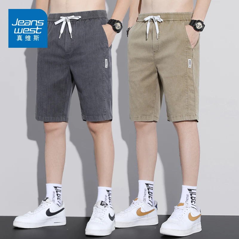 真维斯爆款牛仔五分裤时尚休闲中裤2025新款男士裤子夏季薄款短裤