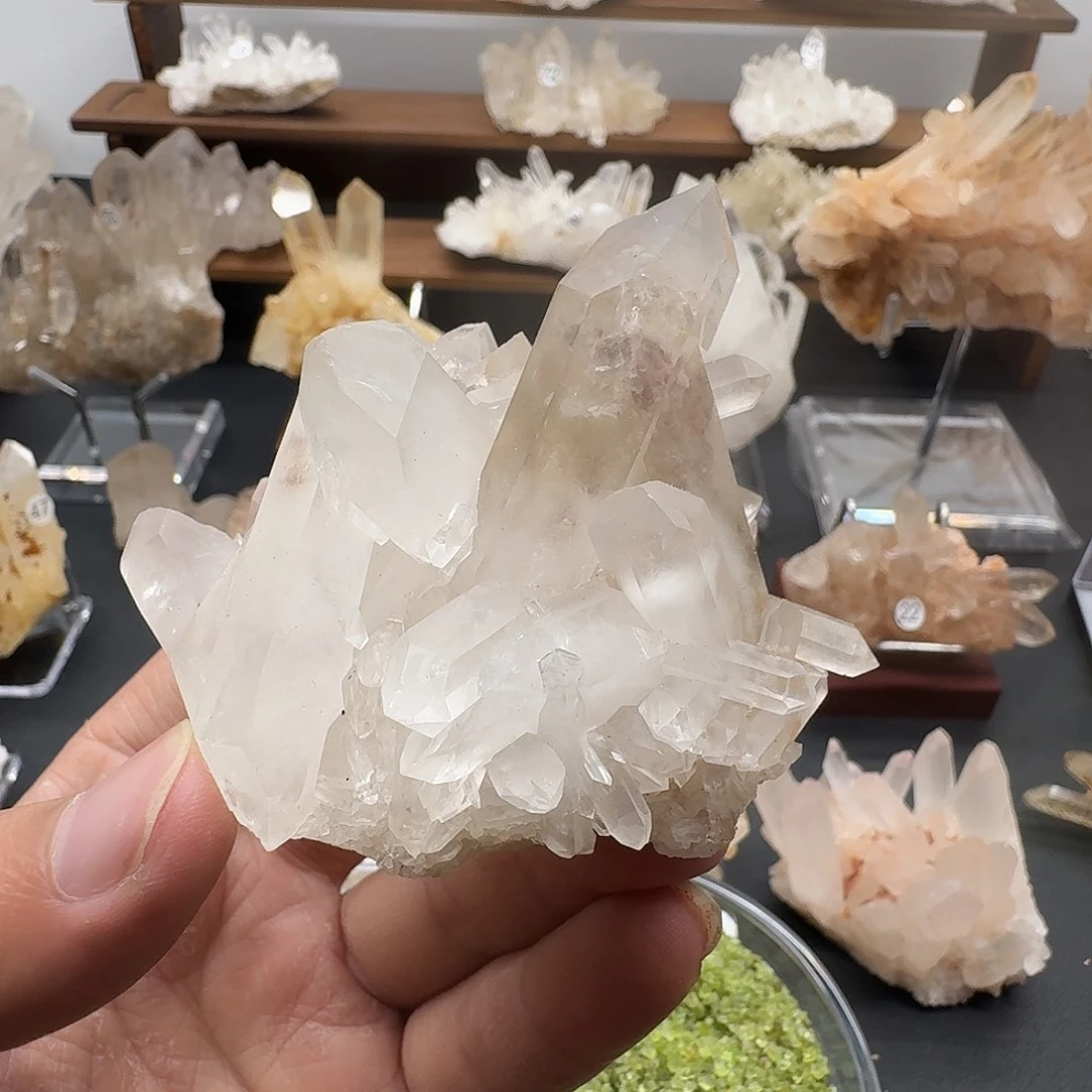 银S925镶嵌珠宝半成品水晶