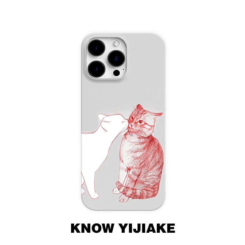 小猫的春天适用苹果16pro手机壳15promax小众14p/13创意12ins/16e