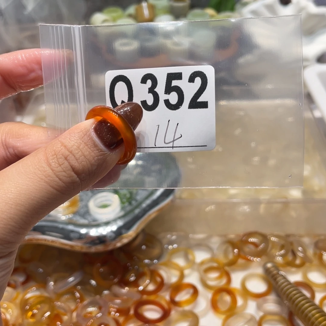 玛瑙/玉髓未镶嵌戒指352