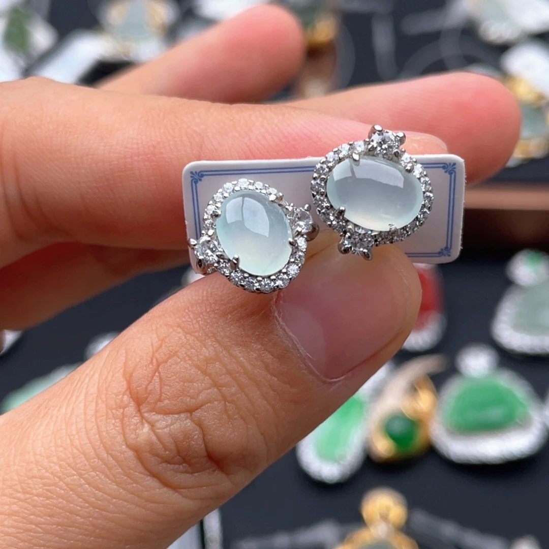 翡翠银S925镶嵌戒指1111