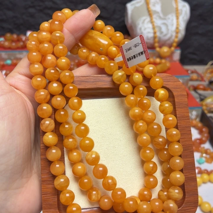 蜜蜡未镶嵌手链手串