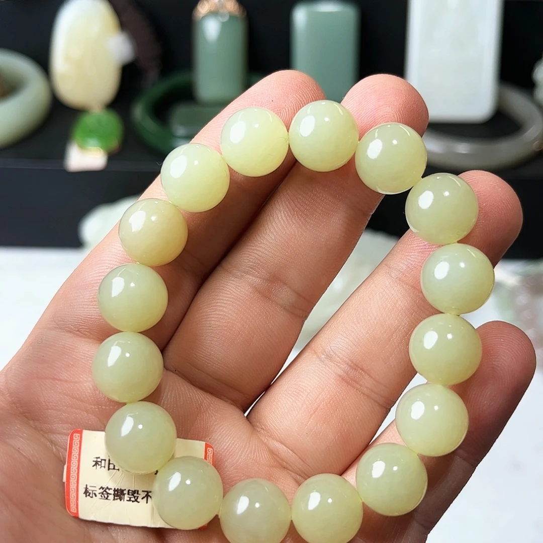 和田玉未镶嵌手链43