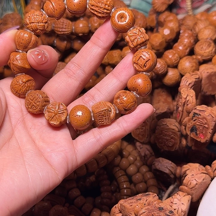 桃核手串多宝多福