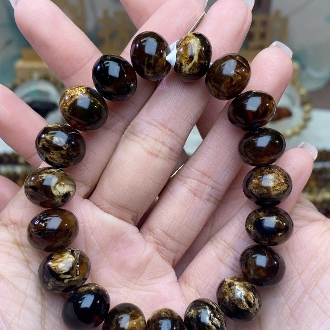 琥珀未镶嵌手链13➕