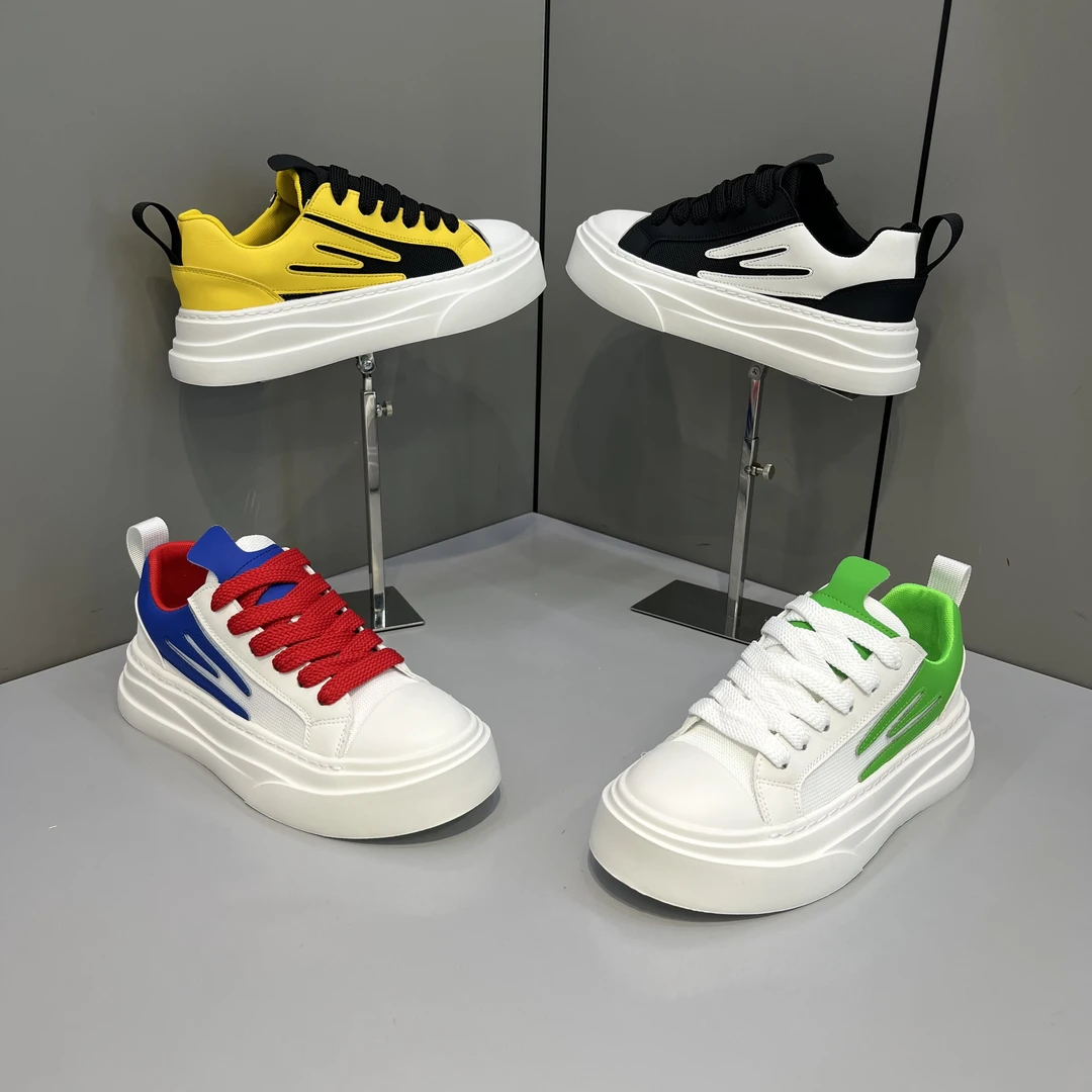 2025春季新款男士厚底轻奢舒适网红小板鞋时尚休闲百搭潮流男鞋子