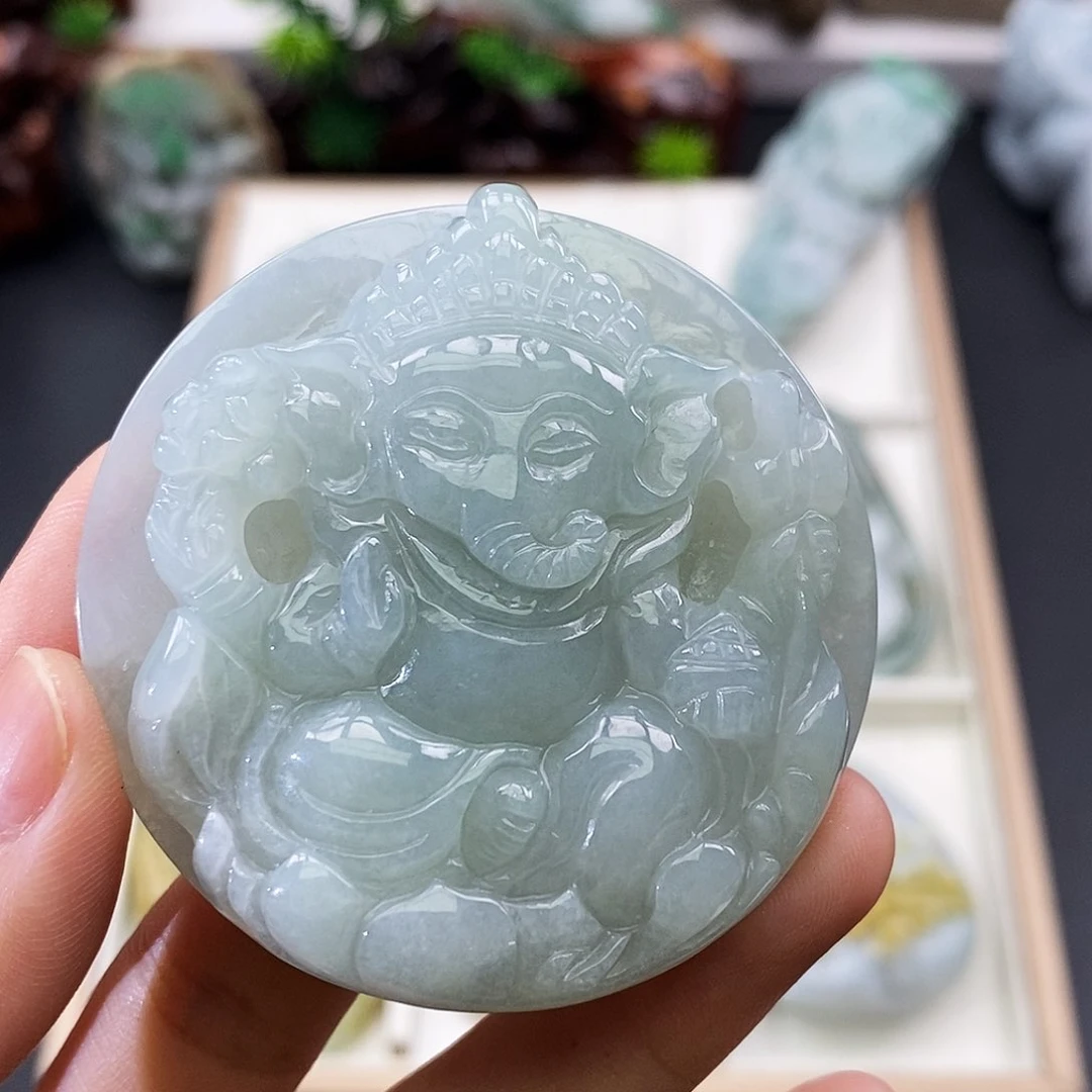 颈饰未镶嵌翡翠缅甸翡翠a货