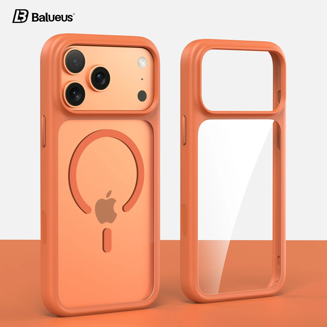 BALUEUS适用苹果17ProMax手机壳iPhone17Pro保护套磁吸透明防摔壳