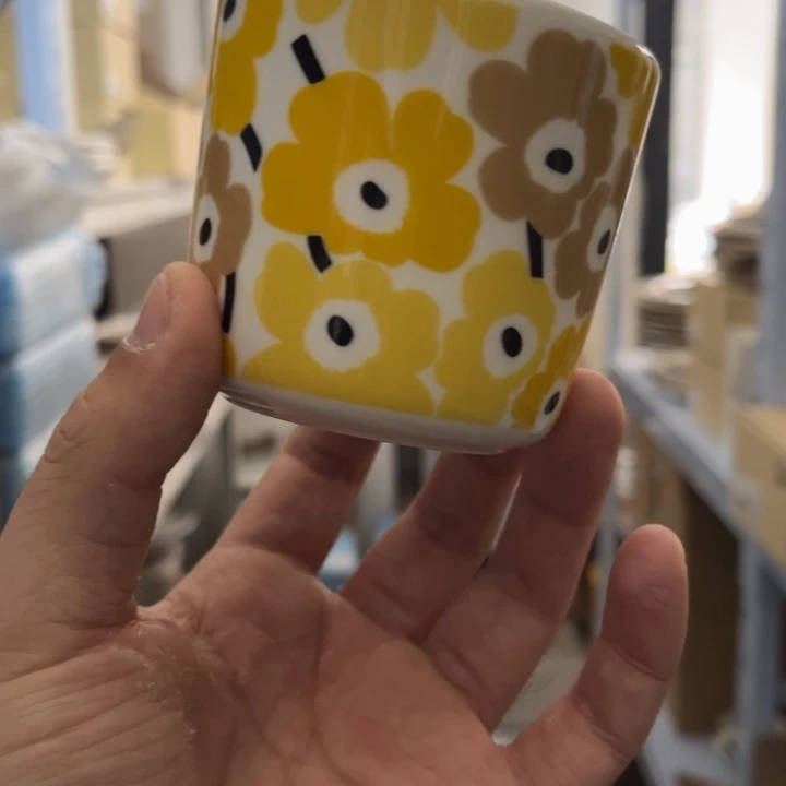 marimekko日限黄色小花200ml手握