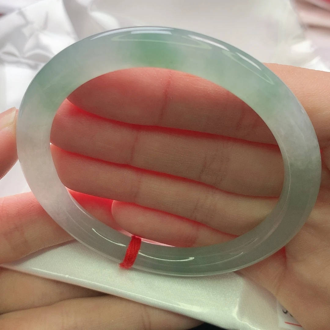 翡翠未镶嵌手镯缅甸5657叮当