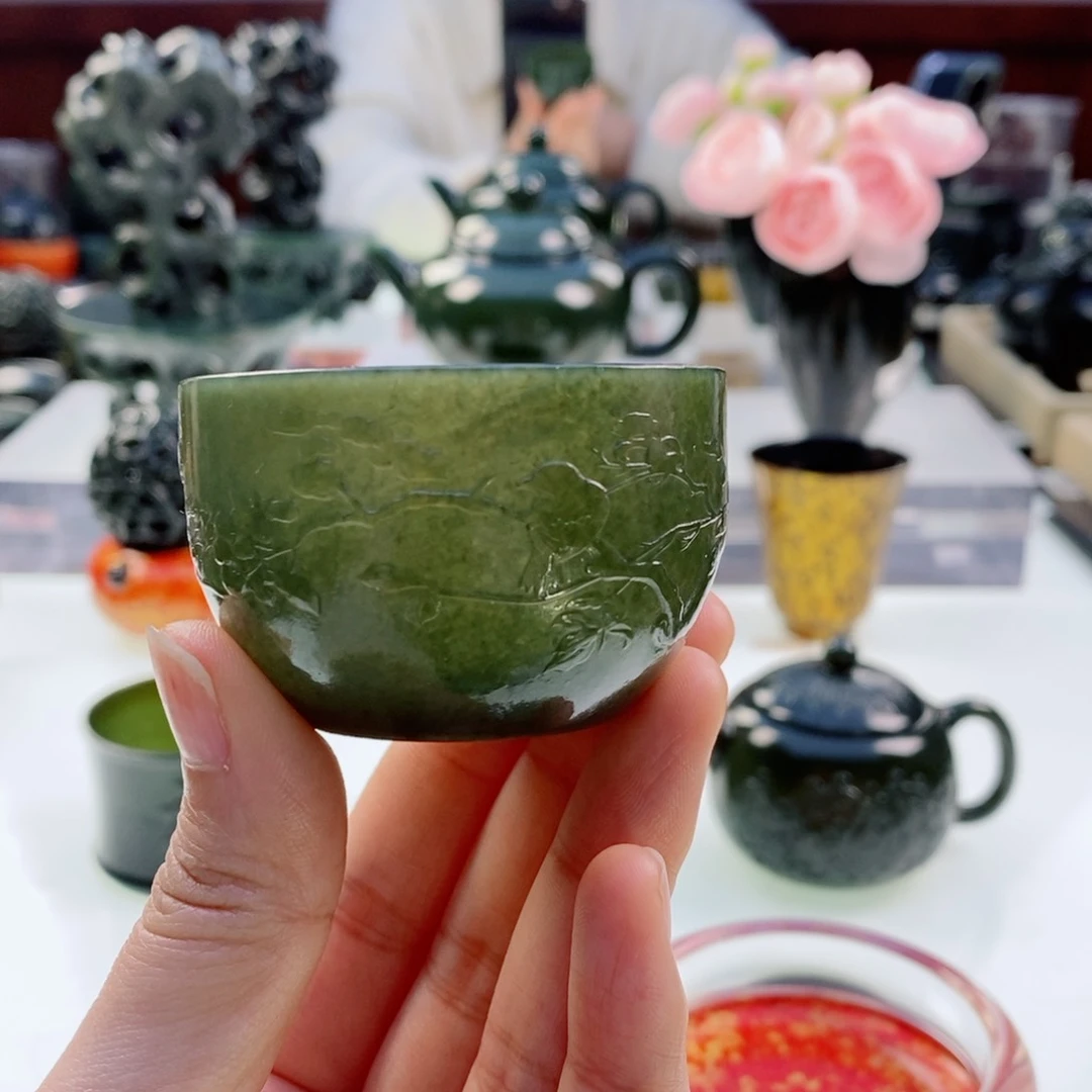 和田玉（青玉）挂件未镶嵌