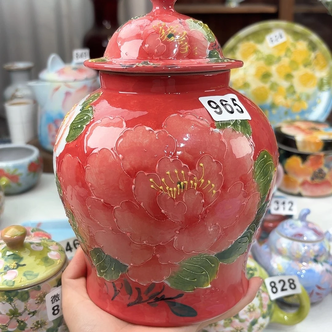 景德镇手绘高温釉下彩陶瓷茶具