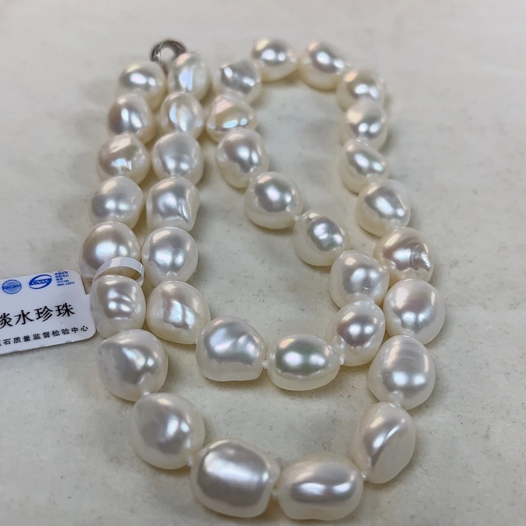 颈饰银S925镶嵌淡水珍珠