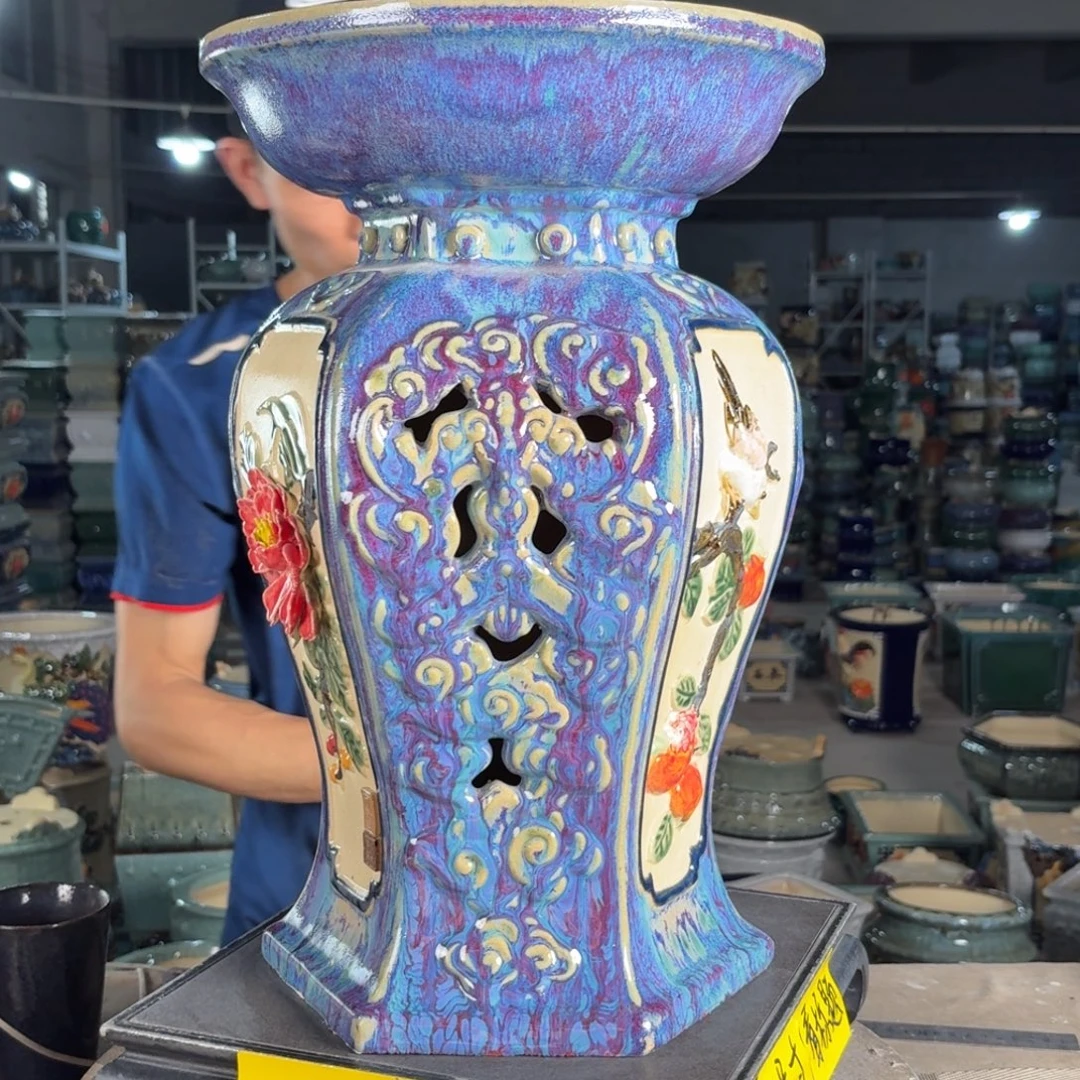 一风堂石湾花盆 面30高46