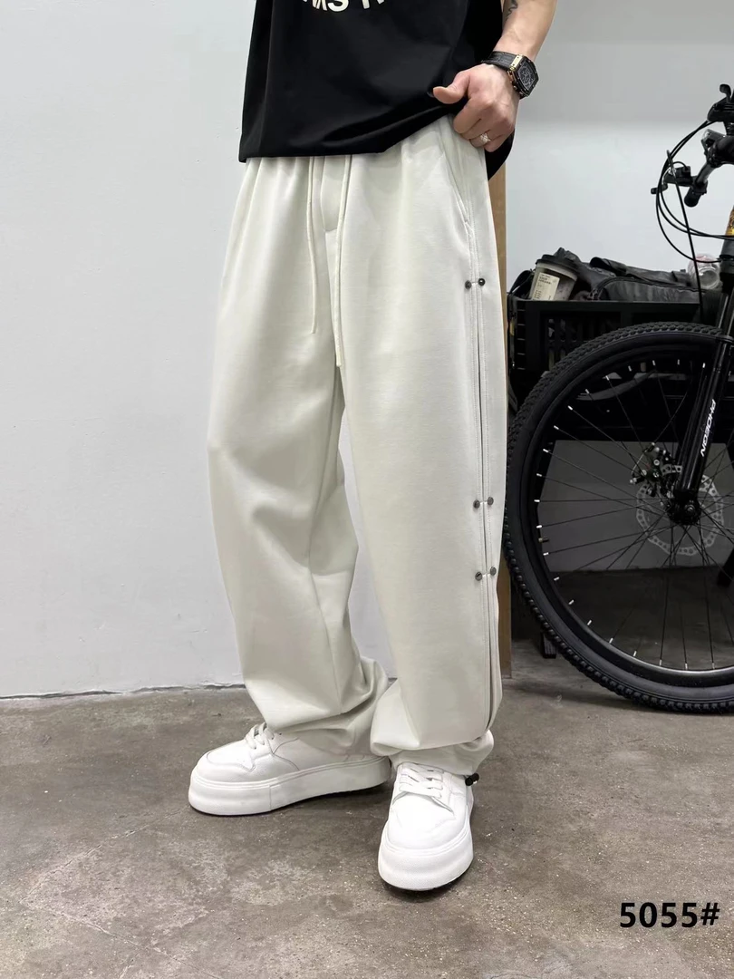 潮嘢2025新款垂感夏季男休闲裤休闲抽绳卫裤运动
