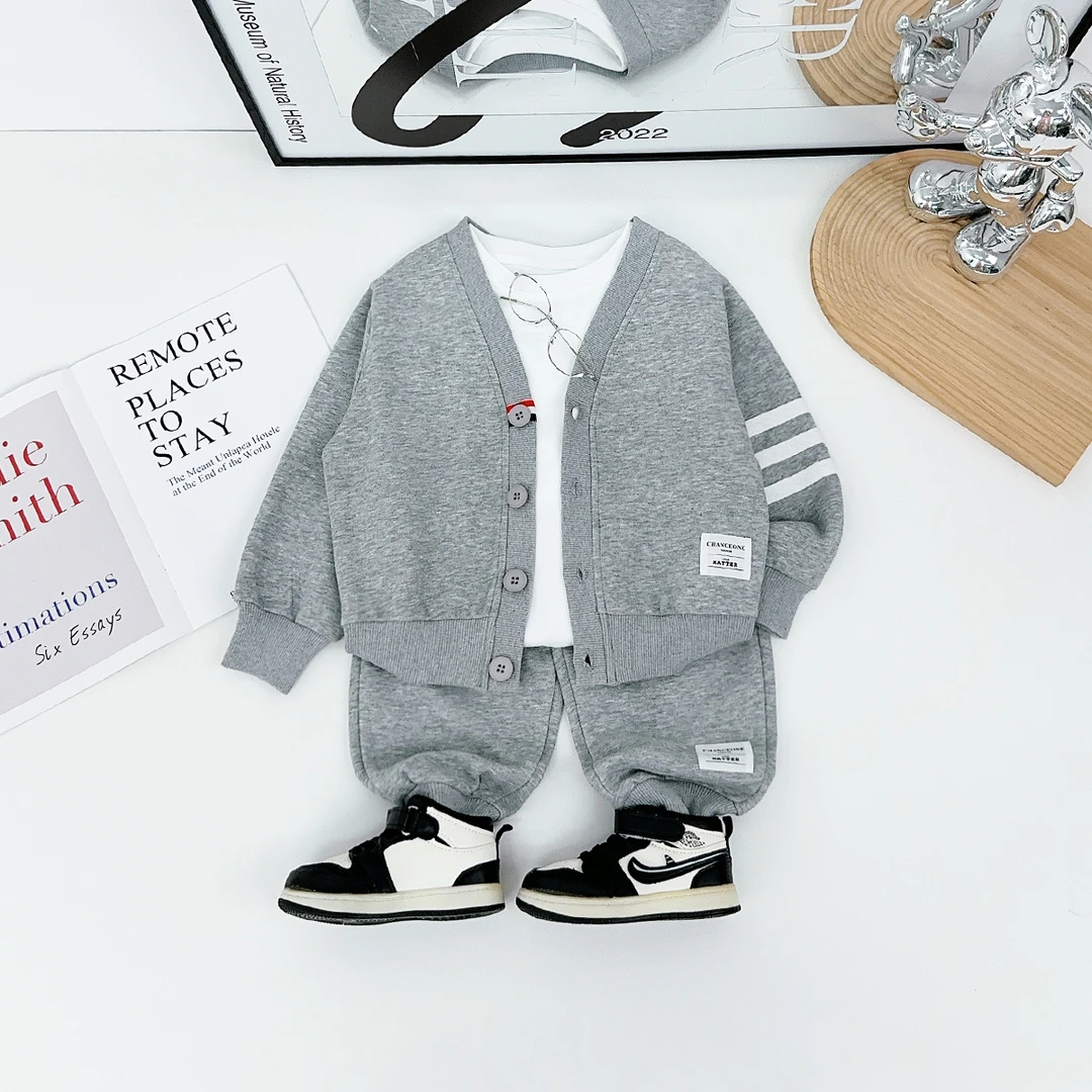 男童套装2025新款中大儿童秋季两件套洋气潮 AC25107悠悠童话童装