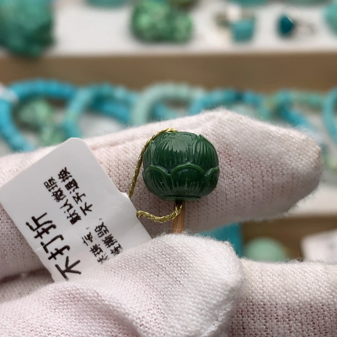 绿松石未镶嵌珠宝奇石10.6mm