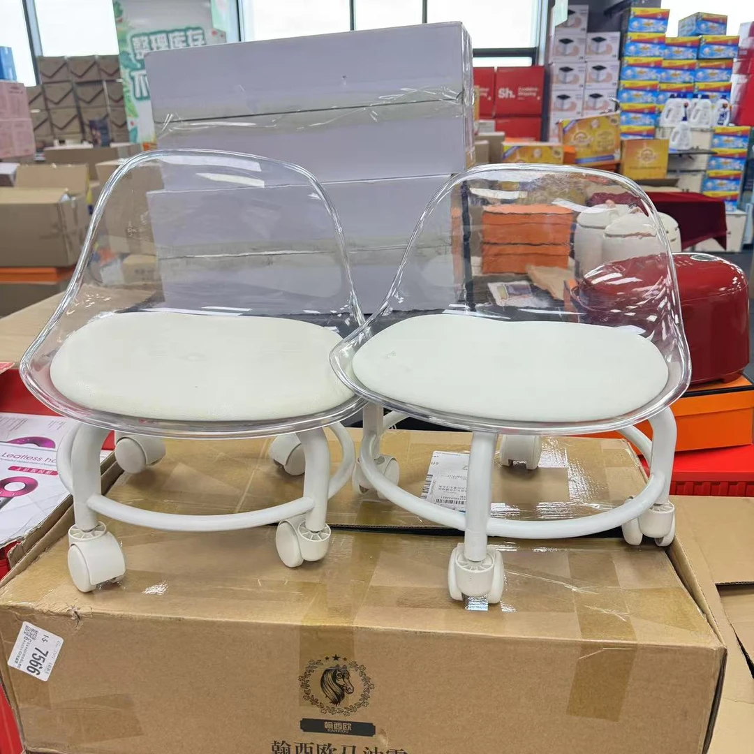 亚克力高透LOUGE凳子【随机颜色】