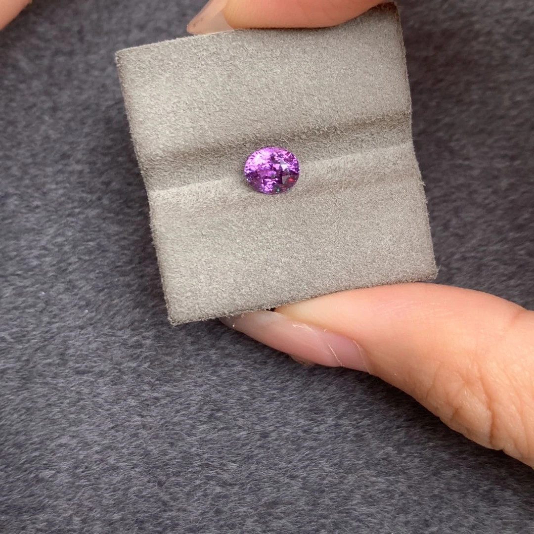 裸石蓝宝石无烧紫罗兰色1.24ct