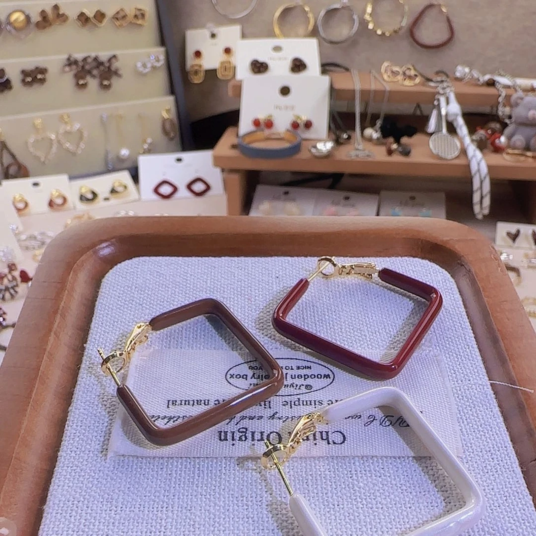 仿珍珠铜合金925银耳圈