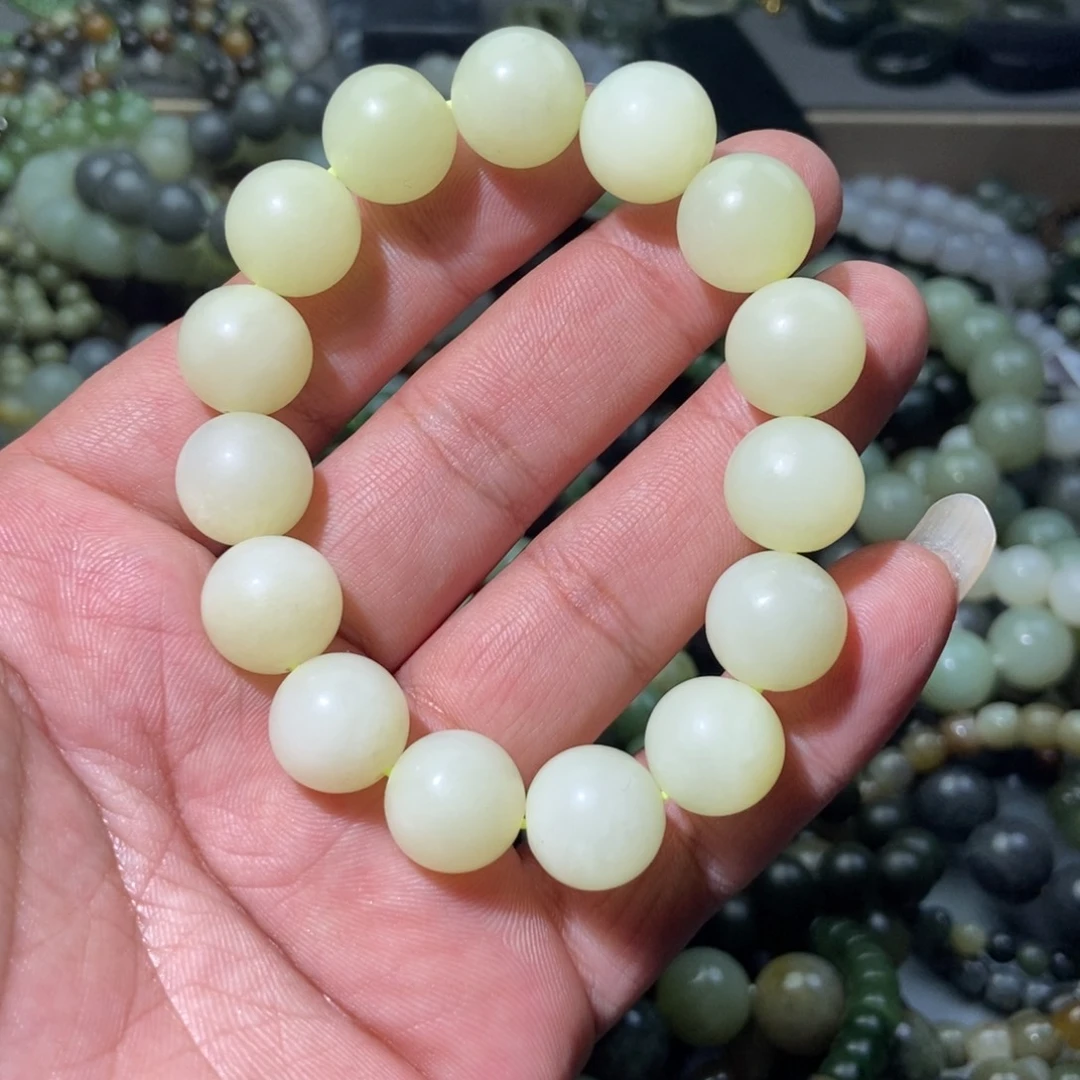 和田玉手链未镶嵌善***河