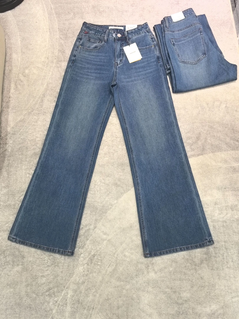 SU【388】代 愫赵 83MWMA白标森调系列四面弹窄版直筒喇叭牛仔裤~