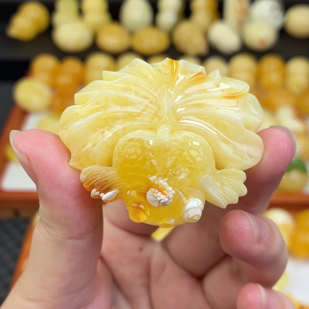 蜜蜡未镶嵌毛衣链蜜蜡