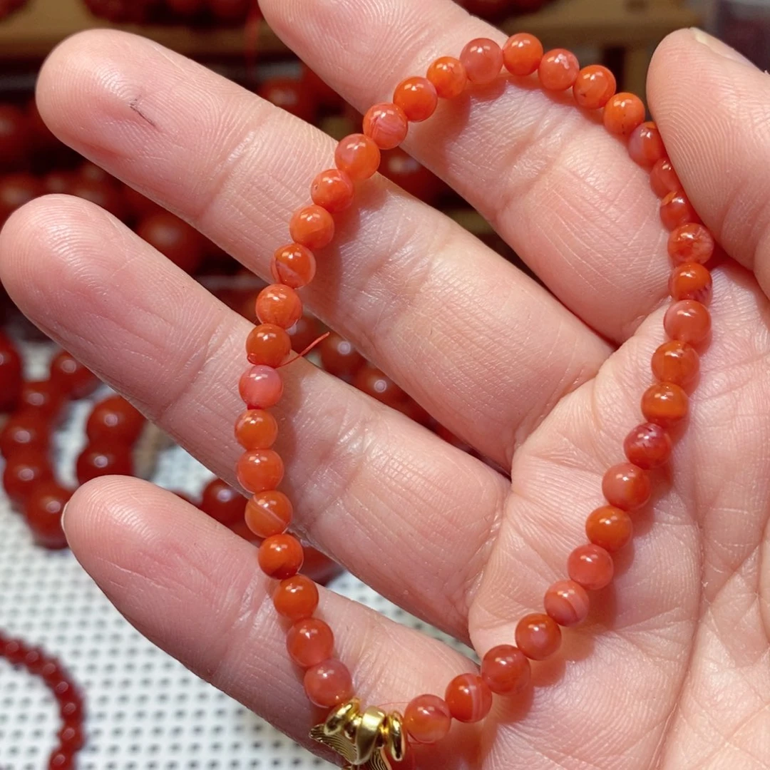 南红玛瑙手串未镶嵌卡4