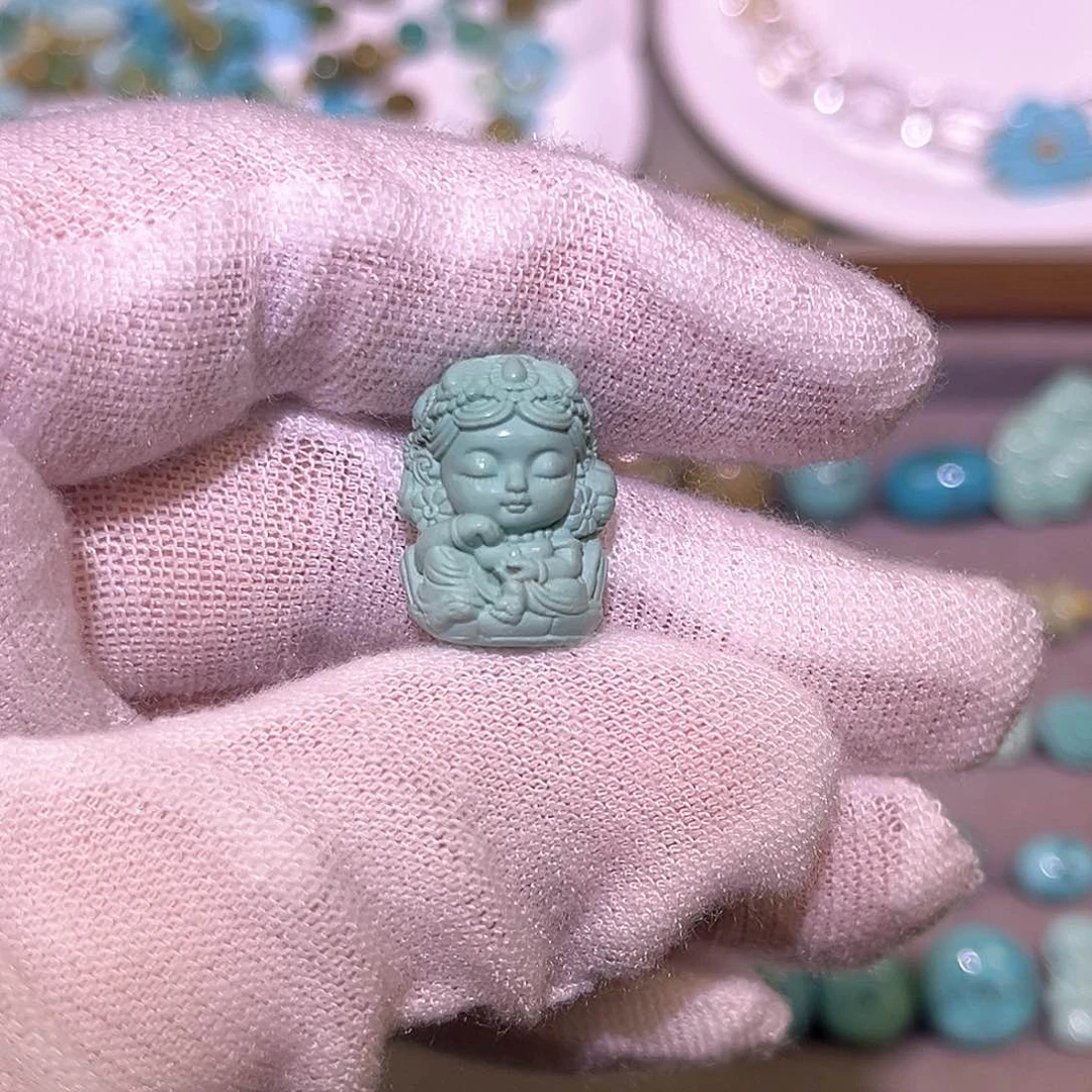 绿松石未镶嵌珠宝半成品
