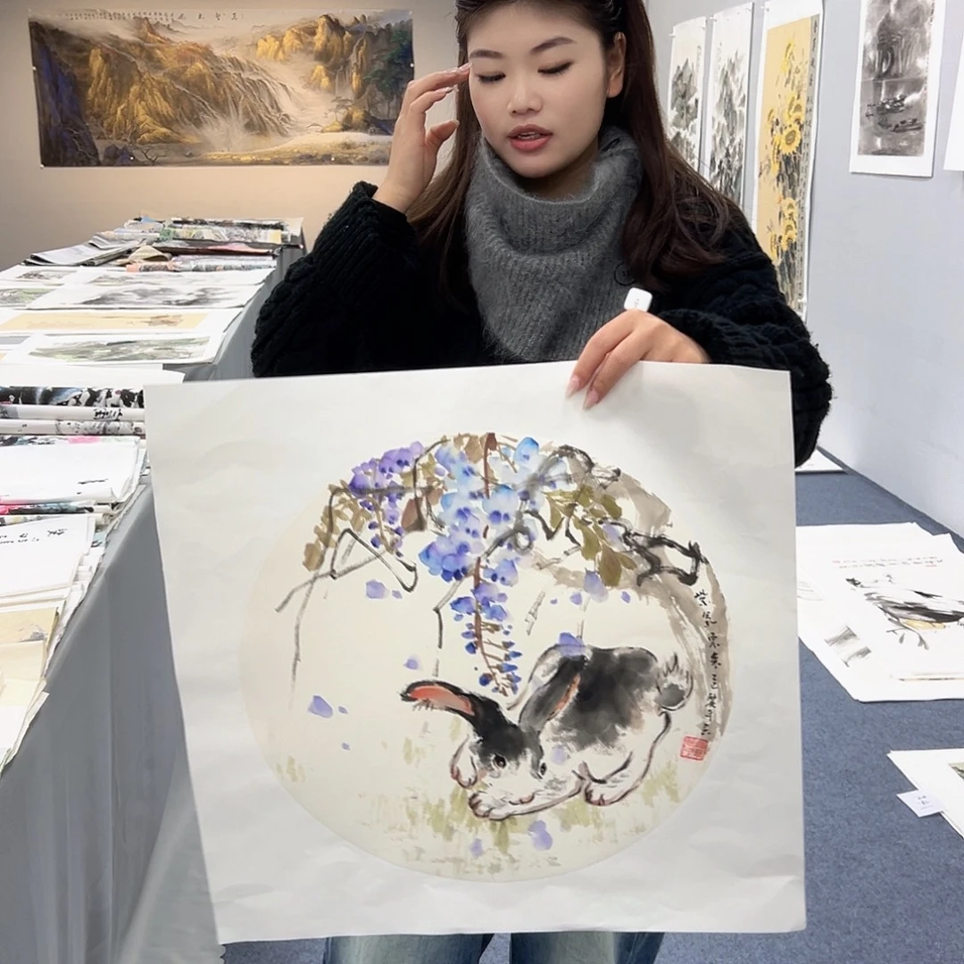 国画国画作品宣纸纯手绘