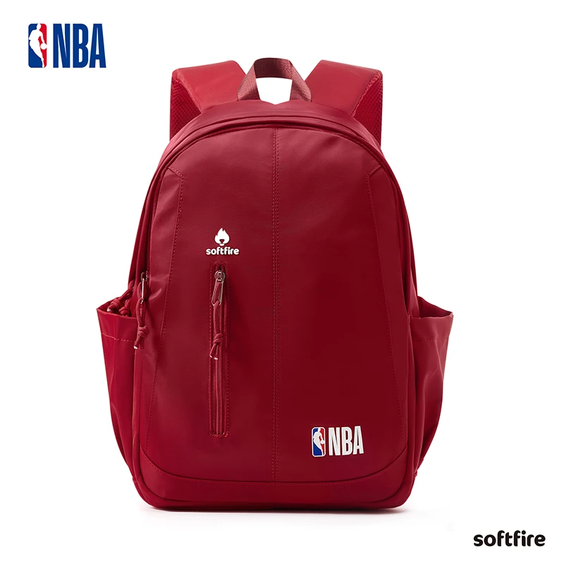 NBA2025联名款SOFTFIRE青少年学生双肩包简约旅行运动电脑包男