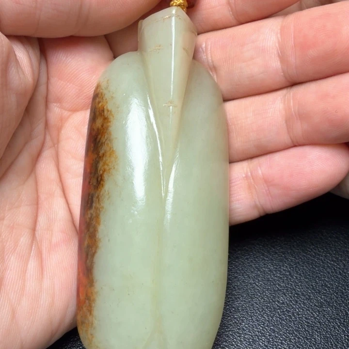 璞***金和田玉（糖玉）未镶嵌挂件