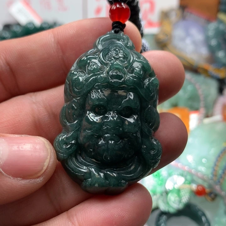 翡翠项链未镶嵌保真天然a货翡翠
