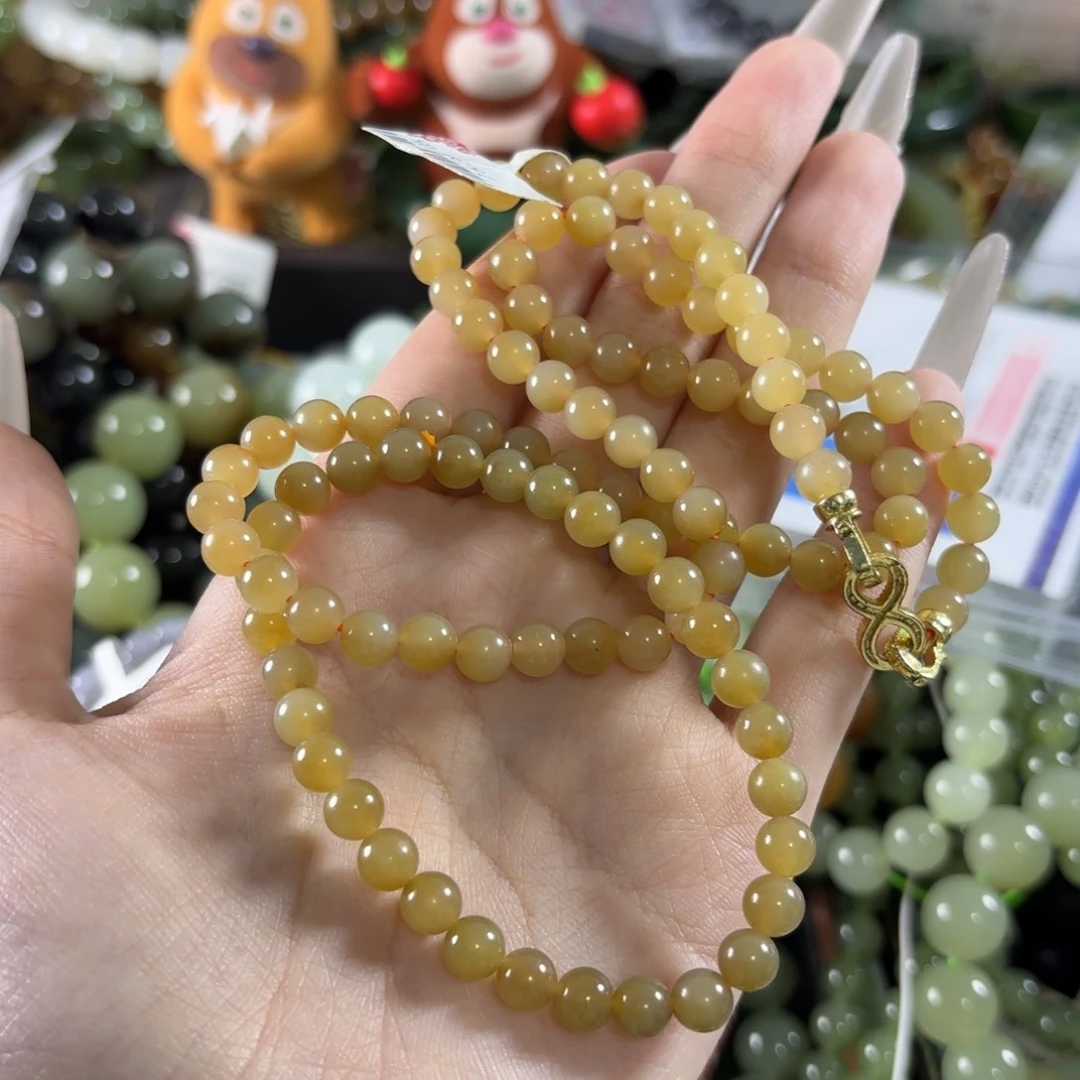 弯***强和田玉未镶嵌手链拍2发1。207