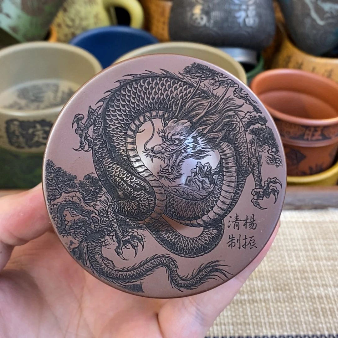 紫砂杯子宜兴全手工紫砂杯