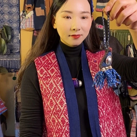 织绣手工制作包挂