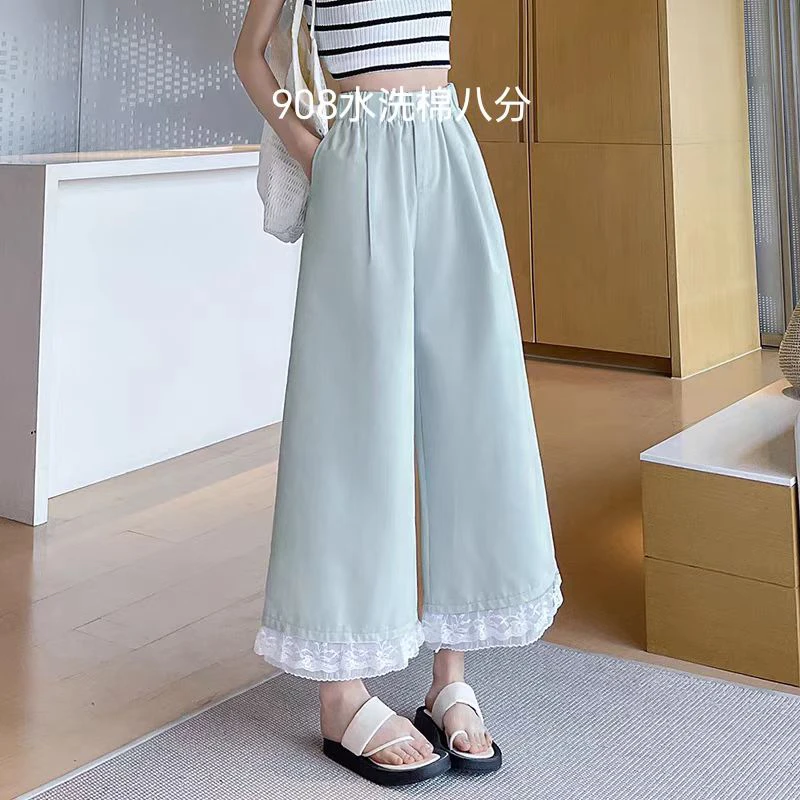 WY（908）日系花边八分休闲裤