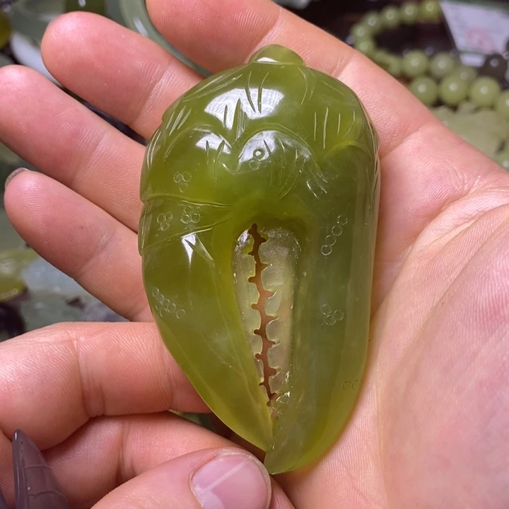 岫玉岫玉手把未镶嵌蔡*宇