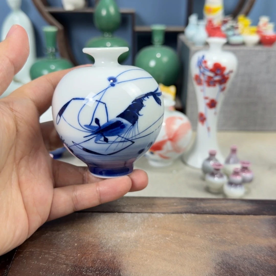 陶瓷手工小花器摆件