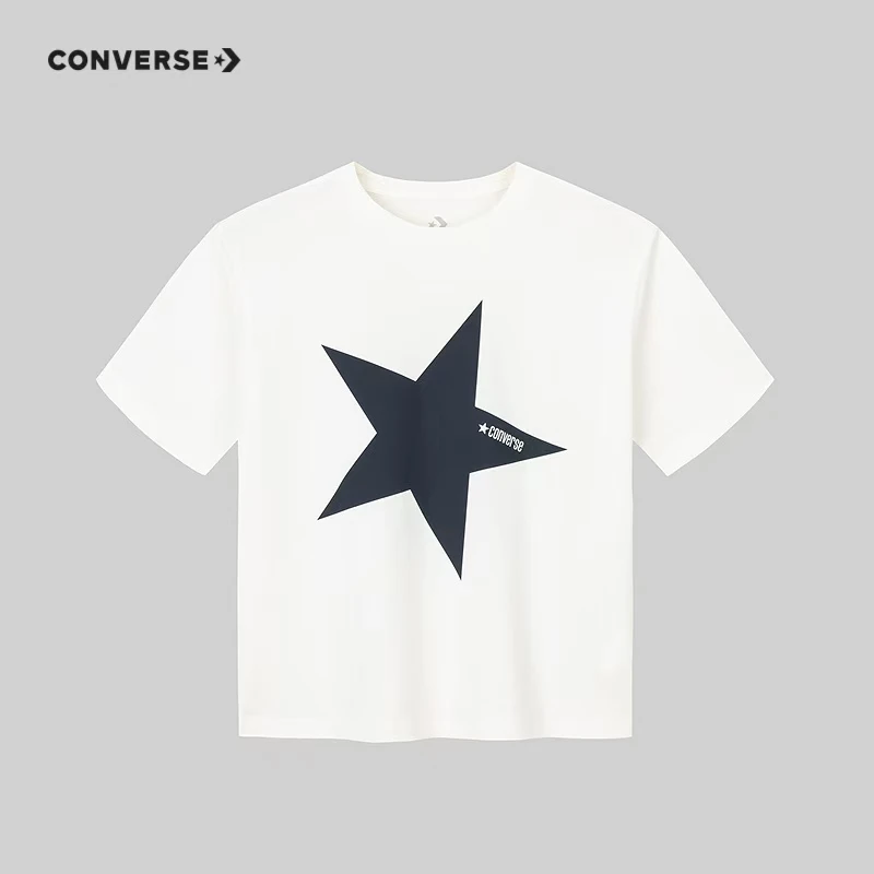 Converse匡威儿童夏季白色短袖舒适休闲时尚百搭短袖T恤CV2512314