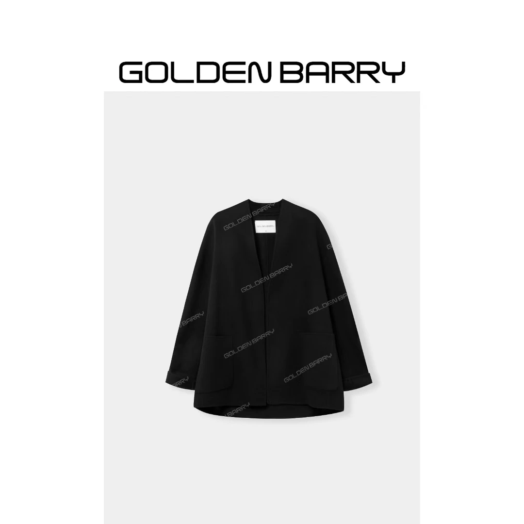 GOLDENBARRY|142112“简廓漫境”优雅中长款大衣