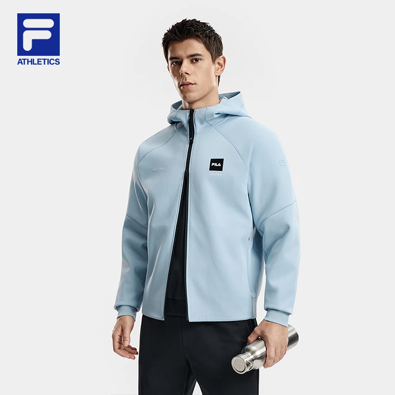 FILA斐乐男【空气感外套】冬新款加厚连帽户外休闲夹克A11M611507F