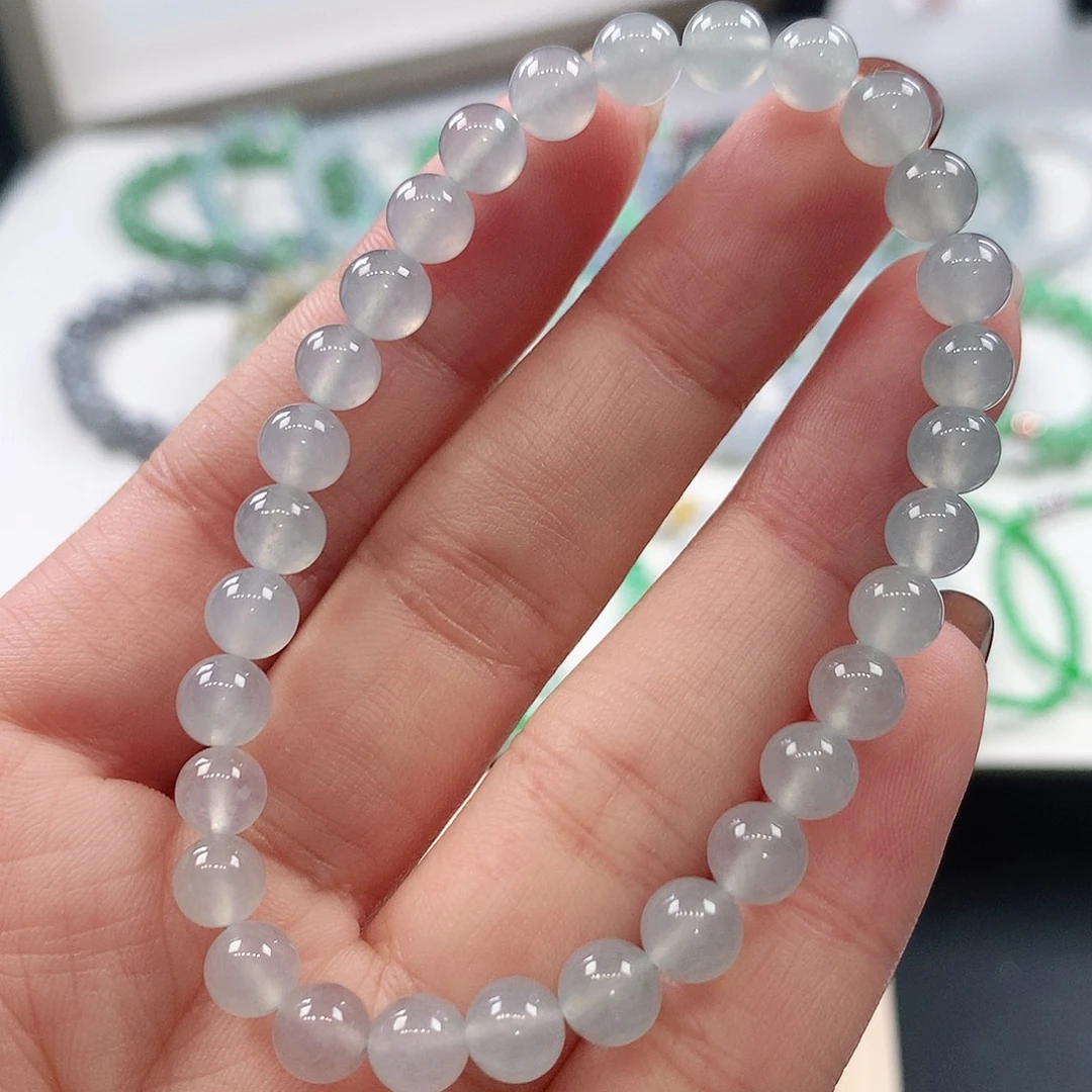 翡翠未镶嵌手链6mm