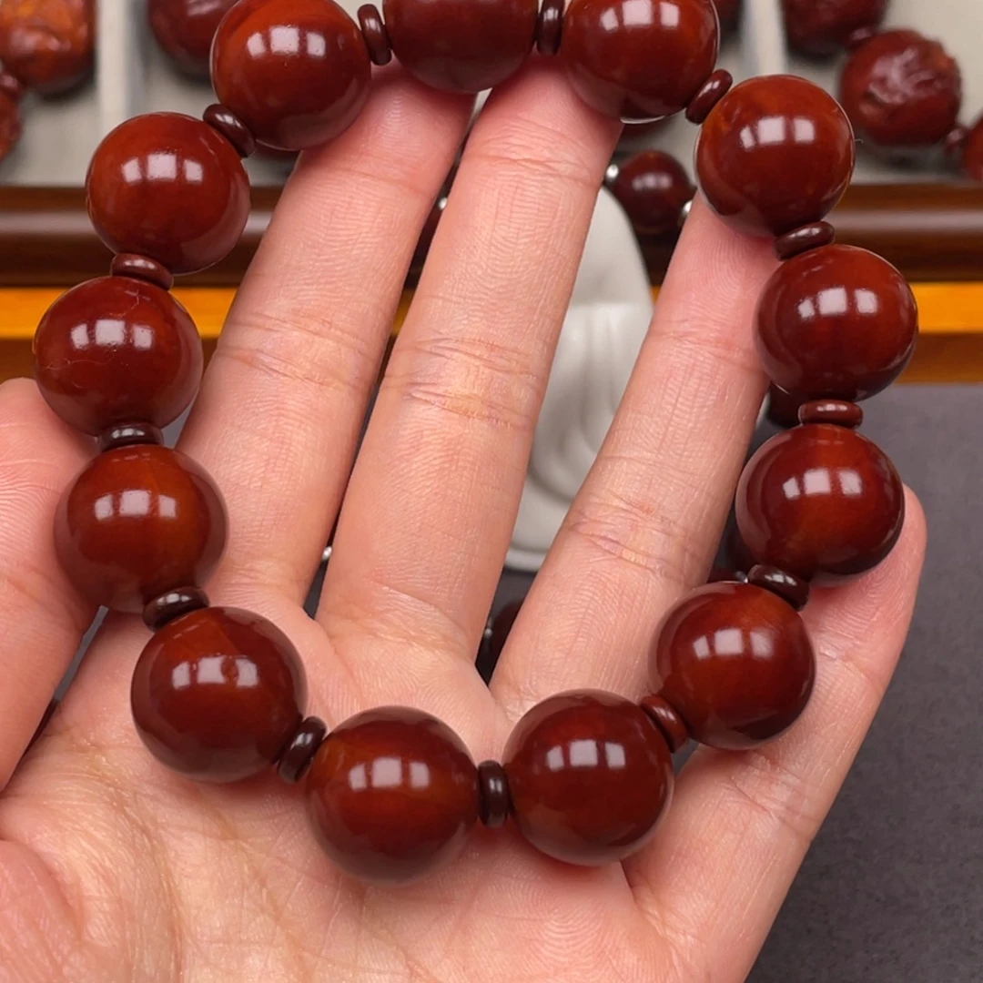 叶***子橄榄核手串/手链正圆光柱